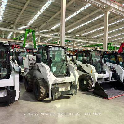 HUIZHONG 1t Skid Truck Loader HZM SK1000 Faster Quick Coupler Construction With Tier 3 Diesel Engine photo-5