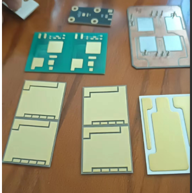 2-layer Aluminum Nitride Ceramic Thick Copper Ceramic PCB+embedded Process Ceramic PCB