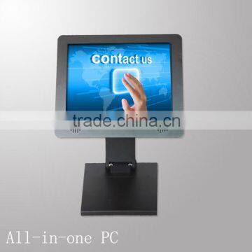 1024*768 resolution 12.1" touch screen all in one pc with intel brand processor