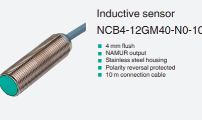 Original and New Pepperl+Fuchs NCB4 Inductive Sensor, Explosion-proof NAMUR Type, Stainless Steel, IP67 Rating
