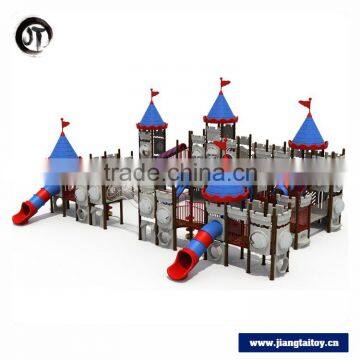 JT16-2801GuangZhou Wholesale 2016 New Customized Large Castle Theme Park Classic Design Outdoor Playground Equipment For Sale