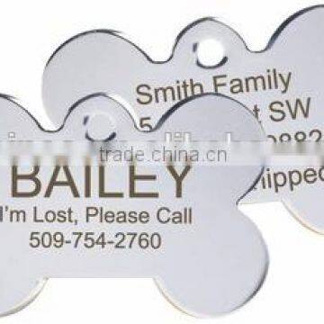 hot sale popular stainless steel pendants 2 sides dog tag pendants manufacturer supply can be customized