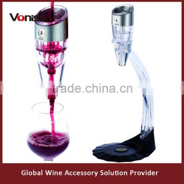 Adjustable Aerator Wine set Stainless Steel Wine Aerator set 2015 New Arrival, available for red and white wine dishwasher safe