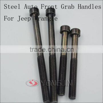 New Steel Car Front & Rear Grab Handle Stainless Bar Grab Handrail for Jeep Wrangler JK 07-15 photo-5