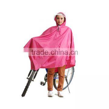 2014 New Design Fashion big waterproof brim bicycle poncho raincoat