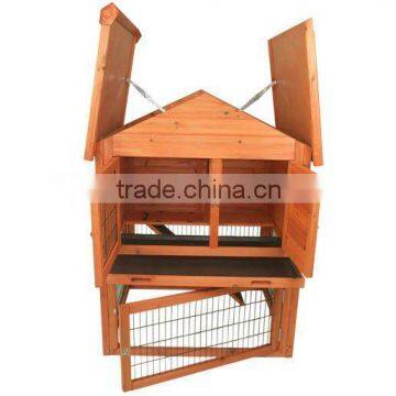 wooden rabbit hutch run