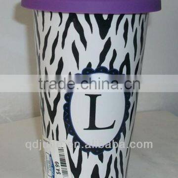 11oz V shape mugs for sulimation printing. With lid