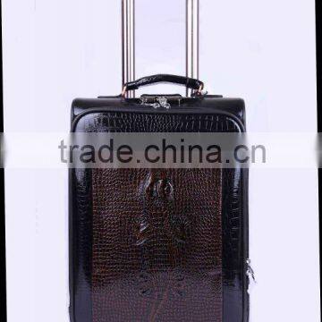 crocodile PU trolley case