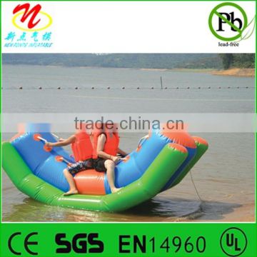 Inflatable water totter games, summer beach inflatable water seasaw