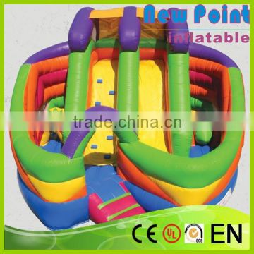 New Point PVC trampoline new design Inflatable Bouncy Slide for kids and adults