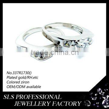 silver jewelry ring gift for wife and husband fashion jewelry wholesale wedding decoration