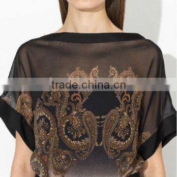 2016 Summer Dress Chiffon and Printing Flower photo-3