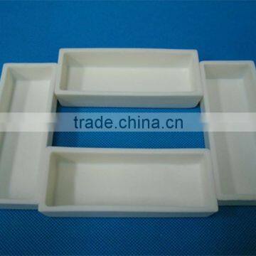 99.7% Purity Lab High Refractory Alumina Melting Ceramic Crucible Boat