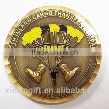 2015 newest die casting gold silver plated 3D gold eagle replica coins