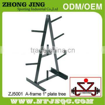 A-frame plate tree standard weight tree