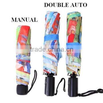New Castle Pattern Printing Umbrella Custom Full Print Gift Umbrella photo-3