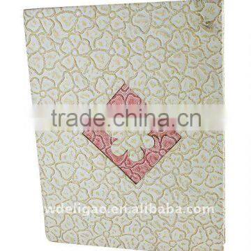 Flower Pattern PU Ring Binder Desktop File Folder for Office Stationery Cardboard A4 or FC Size