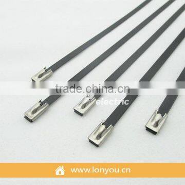 Coated Ball-Lock Stainless Steel Cable Ties 19.0MM Wide