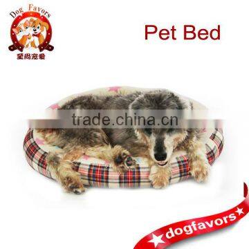 2014 hot new Nest box pattern round pad outdoor rattan dog bed wholesale