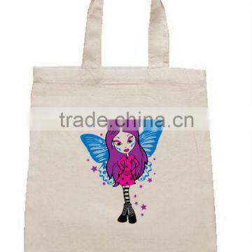 Heating transfer printing natural color cotton children bag