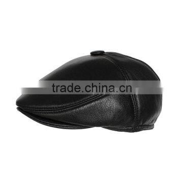 Best custom goat skin earflap cap wholesale cheap reversible ivy cap