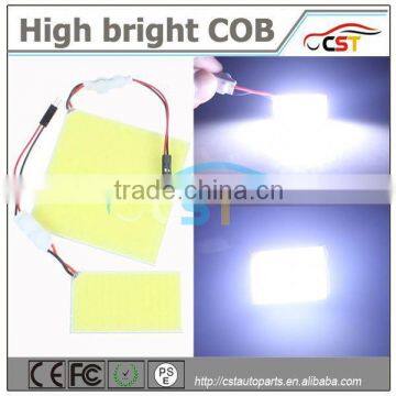 COB Chip LED Car Interior Light T10 Festoon Dome Adapter 12/24V, Car Vehicle LED Panel/festoon bulb T10