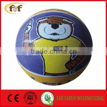 children rubber basket ball for sports