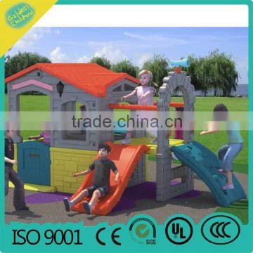 combined children slide with playhouse , baby plastic slide