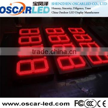 Oscarled Single Color 8 letters waterproof gas staion price number led display