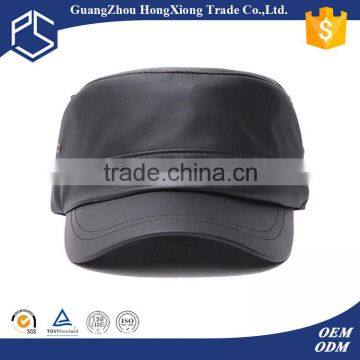 High quality custom blank leather military cap