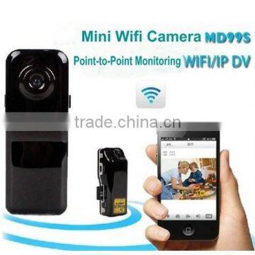 MD99S Mini Wifi Camera Point-Point Monitoring Wireless Camera with cradle, Support Wifi IP with Smartphone