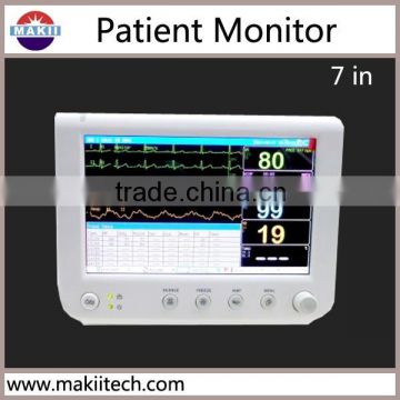 portble diagnosis 7 inch cardiac patient monitor