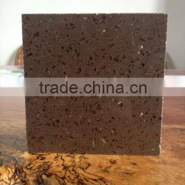 2014 new design for quartz countertop with coffee color