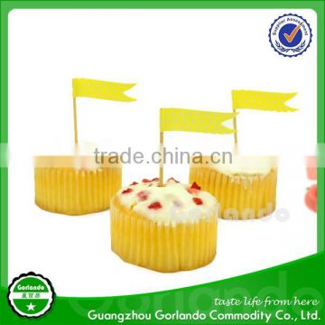 decoration cake picks wood cocktail food flag toothpicks