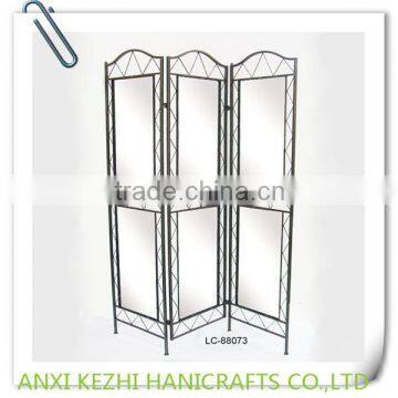 metal decorative screen with mirror