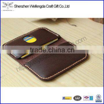 fashion design leather card holder smart business card case for promotion