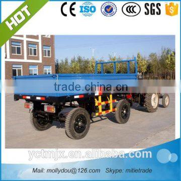 hot sale 3 ton hydraulic trailer side dump farm trailer