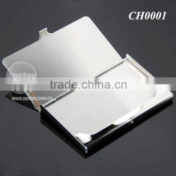 High Polished Mirror Effect Stainless Steel Blank Silver Metal Credit Card Holder