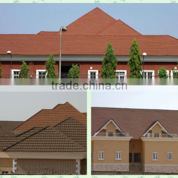 Top branch Relitop stone coated metal roofing tiles for Villa