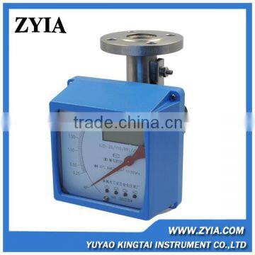 LCD Display Metal Tube Float Flow Indicator Water Rotameter