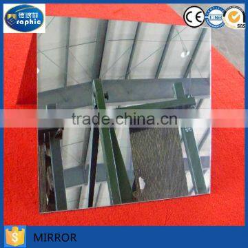 Good quality 1220*914mm large sheet mirror glass for sale