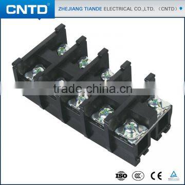 CNTD Latest Products In Market CBR Plate Type Screw Crmping Terminal Block With Din Rail