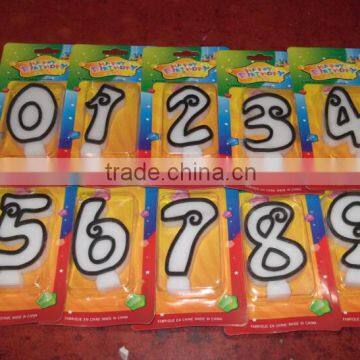 Hot Sale Paraffin Wax Birthday Number Candles