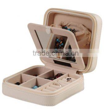 Luxury PU Leather Travel Jewelry Box