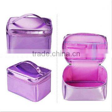 2014 Elegant Purple product fashion wash bag wholesale sparkle pvc cosmetic bags wholesale