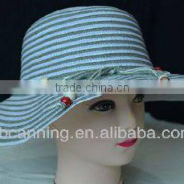 fashion straw ladies floppy summer hat/wholsale straw hats woman