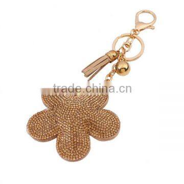 Flower Leather Keychains Leather keyring Fashion Gift Accessories