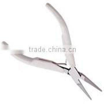 Long Pointed Nose Pliers Spring,White Molded Handle SM-3102