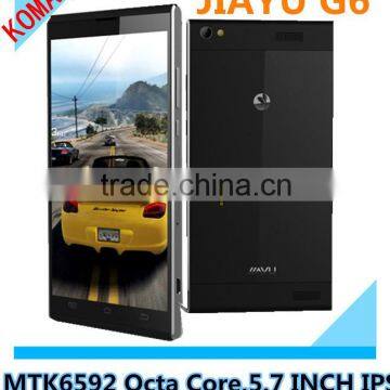 KOMAY Best Ultra Slim mobilephone JIAYU G6 MTK6592 Octa Core 3G Smart Phone 13MP Camera 5.7" Screen 2G RAM 32G