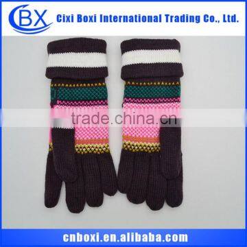 Christmas 2014 Alibaba China durable fancy colorful winter gloves